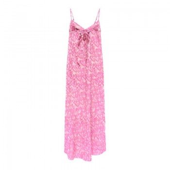 Only ONLNOVA LIFE VIS ROXY LONG DRESS AOP 15347190 shocking pink 650breaker hearts
