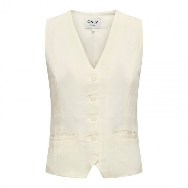 Only ONLWINDY LIFE S/L LINEN BL VEST TLR 15348132 cloud dancer