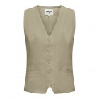 Only ONLWINDY LIFE S/L LINEN BL VEST TLR 15348132 elm