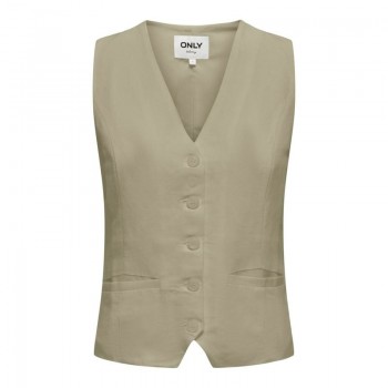 Only ONLWINDY LIFE S/L LINEN BL VEST TLR 15348132 elm