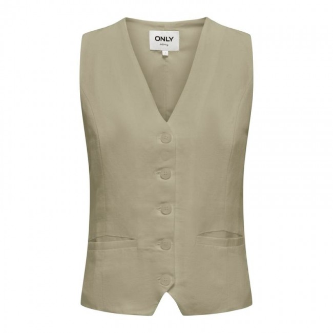 Only ONLWINDY LIFE S/L LINEN BL VEST TLR 15348132 elm