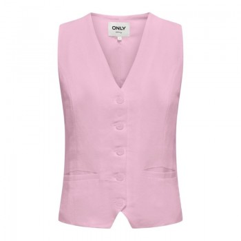 Only ONLWINDY LIFE S/L LINEN BL VEST TLR 15348132 roseate spoonbill
