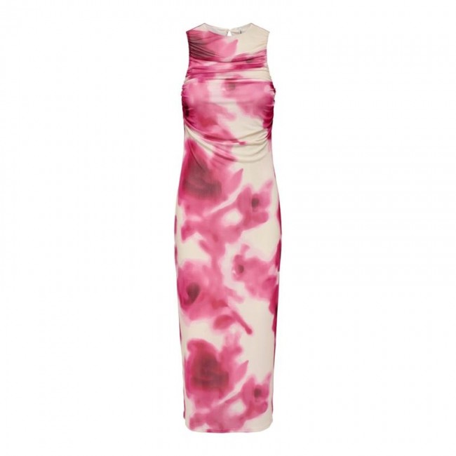 Only ONLPARIS S/L MIDI AOP DRESS BOX JRS 15348167 cloud dancer sunne flowers