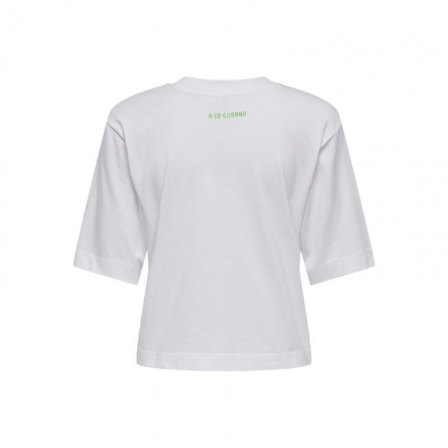 Only ONLVEGA LIFE S/S VIBE TOP BOX JRS 15349877 bright white havena
