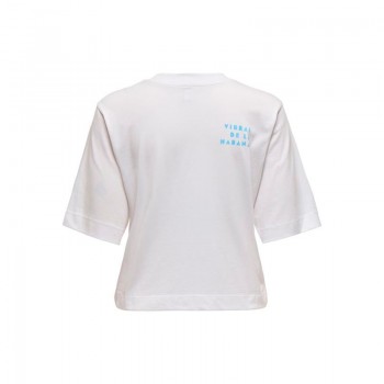 Only ONLVEGA LIFE S/S VIBE TOP BOX JRS 15349877 bright white cuban