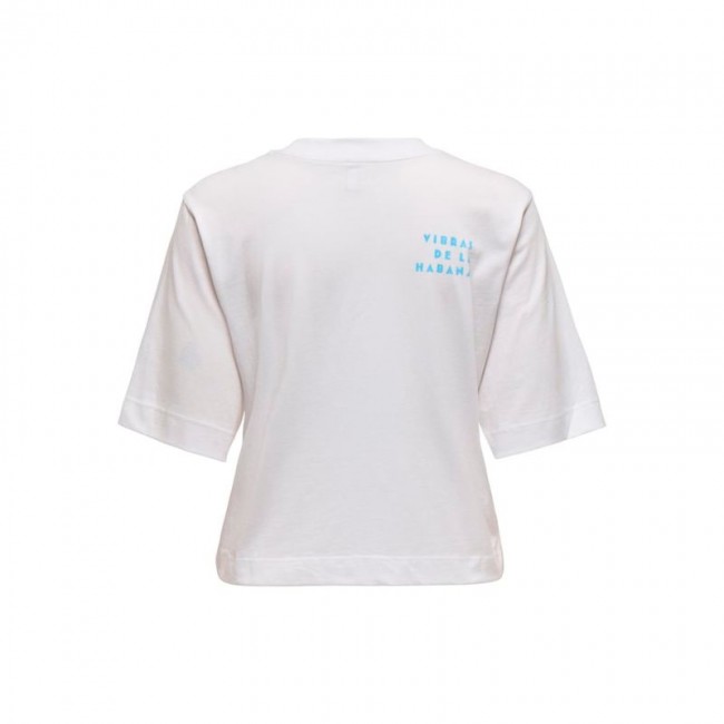 Only ONLVEGA LIFE S/S VIBE TOP BOX JRS 15349877 bright white cuban Only ONLVEGA LIFE S/S VIBE TOP BOX JRS 15349877 bright white cuban