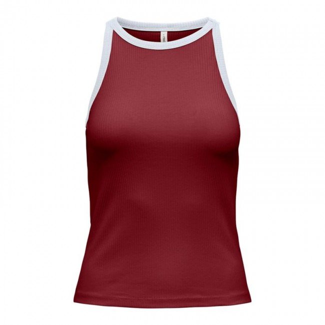 Only ONLVELA LIFE S/L TOP JRS 15351456 ruby wine bright white binding Only ONLVELA LIFE S/L TOP JRS 15351456 ruby wine bright white binding