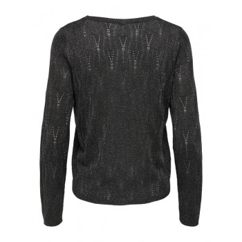 Only ONLMELLA LS GLITTER V-NECK CC KNT 15324594 phantom dtm glitter