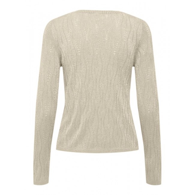 Only ONLMELLA LS GLITTER V-NECK CC KNT 15324594 birch dtm glitter