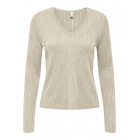 Only ONLMELLA LS GLITTER V-NECK CC KNT 15324594 birch dtm glitter