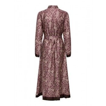 Only ONLJANE LIFE L/S BELT SHIRT DRESS WVN 15336733 4933799 decadent chocolate whihsper