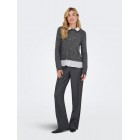 Only ONLDOLLY LS WOVEN MIX PEARL PULL CC KNT 15353350 mediium grey melange w cloud dancer woven mix