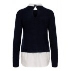 Only ONLDOLLY LS WOVEN MIX PEARL PULL CC KNT 15353350 night sky w cloud dancer wwoven mix