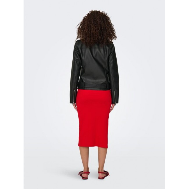 ONLY ONLMILLE FAUX LEATHER BIKER JACKET OTW 15357332 BLACK