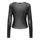 Only ONLHILEN LS RHINESTONE MESH TOP WVN 15358317 4866222 black