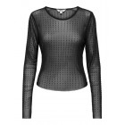 Only ONLHILEN LS RHINESTONE MESH TOP WVN 15358317 4866222 black