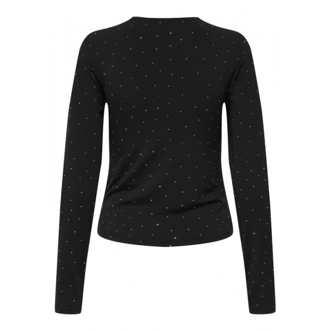 Only ONLZITA L/S O-NECK TOP BF JRS 15358986 4869236 black silver rhinestones Only ONLZITA L/S O-NECK TOP BF JRS 15358986 4869236 black silver rhinestones