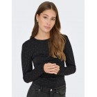Only ONLZITA L/S O-NECK TOP BF JRS 15358986 4869236 black silver rhinestones Only ONLZITA L/S O-NECK TOP BF JRS 15358986 4869236 black silver rhinestones