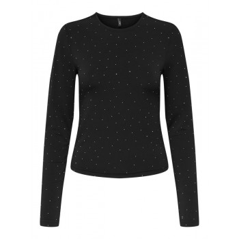 Only ONLZITA L/S O-NECK TOP BF JRS 15358986 4869236 black silver rhinestones Only ONLZITA L/S O-NECK TOP BF JRS 15358986 4869236 black silver rhinestones