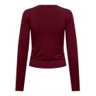 Only ONLZITA L/S O-NECK TOP BF JRS 15358986 4929057 cabernet silvwr rhinestones Only ONLZITA L/S O-NECK TOP BF JRS 15358986 4929057 cabernet silvwr rhinestones