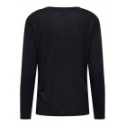 Only ONLHENRIETTA L/S V-NECK SHINE TOP JRS 15360156 4877576 black black rhinestones