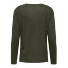 Only ONLHENRIETTA L/S V-NECK SHINE TOP JRS 15360156 4928654 forest night rhinestones