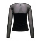 Only ONLSMOOTH L/S MESH MIX TOP BOX JRS 15360668 4895901 black heart