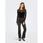 Only ONLSMOOTH L/S MESH MIX TOP BOX JRS 15360668 4895901 black heart