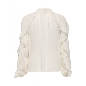 Only ONLTARYN LS ROMANTIC RUFFLE BLOUSE  WVN 15360696 4890259 birch