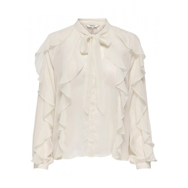Only ONLTARYN LS ROMANTIC RUFFLE BLOUSE  WVN 15360696 4890259 birch