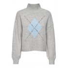 Only ONLWAKEFIELD LIFE LS BLING HIGHNECK KNT 15361129 4947152 light grey melange cashmere