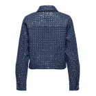 Only ONLEVITA SHIMMER BOUCLE JACKET OTW 15361655 4898973 dark blue denim