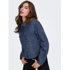 Only ONLEVITA SHIMMER BOUCLE JACKET OTW 15361655 4898973 dark blue denim