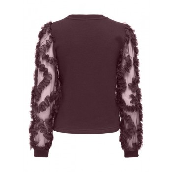 Only ONLLAVIN L/S O-NECK MIX SWT 15362196 4928827 winetasting winetasting mesh sleeves