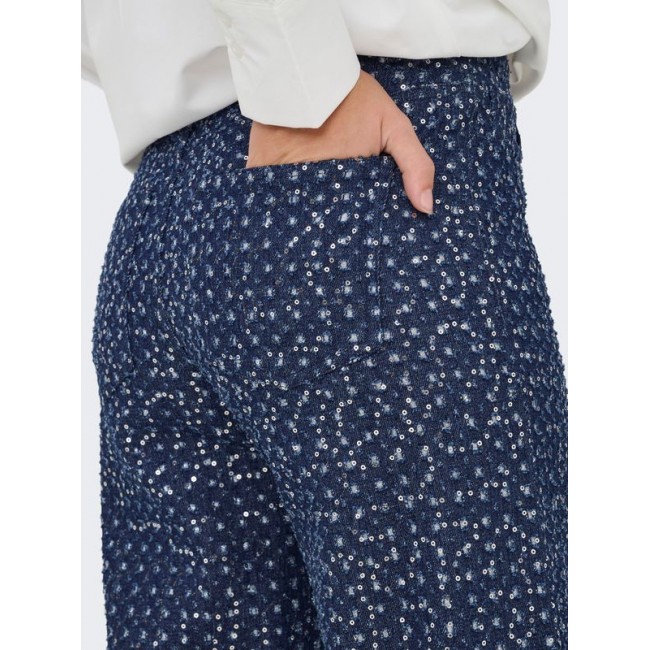 Only ONLEVITA SHIMMER PANTS OTW 15362397 4897058 dark blue denim