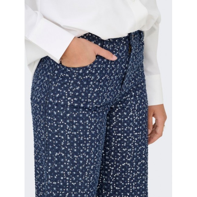 Only ONLEVITA SHIMMER PANTS OTW 15362397 4897058 dark blue denim