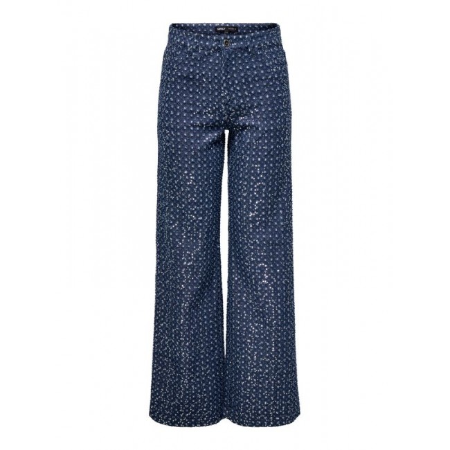 Only ONLEVITA SHIMMER PANTS OTW 15362397 4897058 dark blue denim