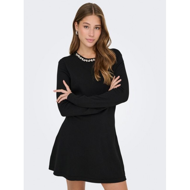 Only ONLMILLA LS BLING DRESS AT KNT 15366285 4927482 black silver bling Only ONLMILLA LS BLING DRESS AT KNT 15366285 4927482 black silver bling