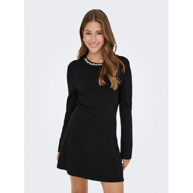 Only ONLMILLA LS BLING DRESS AT KNT 15366285 4927482 black silver bling Only ONLMILLA LS BLING DRESS AT KNT 15366285 4927482 black silver bling