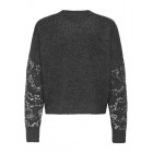 Only ONLALTA LS SEQUIN O-NECK KNT 15353230 4806823 dark grey melange silver sequins Only ONLALTA LS SEQUIN O-NECK KNT 15353230 4806823 dark grey melange silver sequins