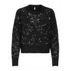 Only ONLALTA LS SEQUIN O-NECK KNT 15353230 4894515 black black sequins