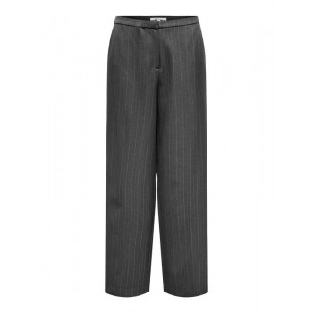Only ONLAGGIE LIFE MW PINSTRIPE WIDE PANT TLR 15353556 4810758 dark grey melangewhite pinst