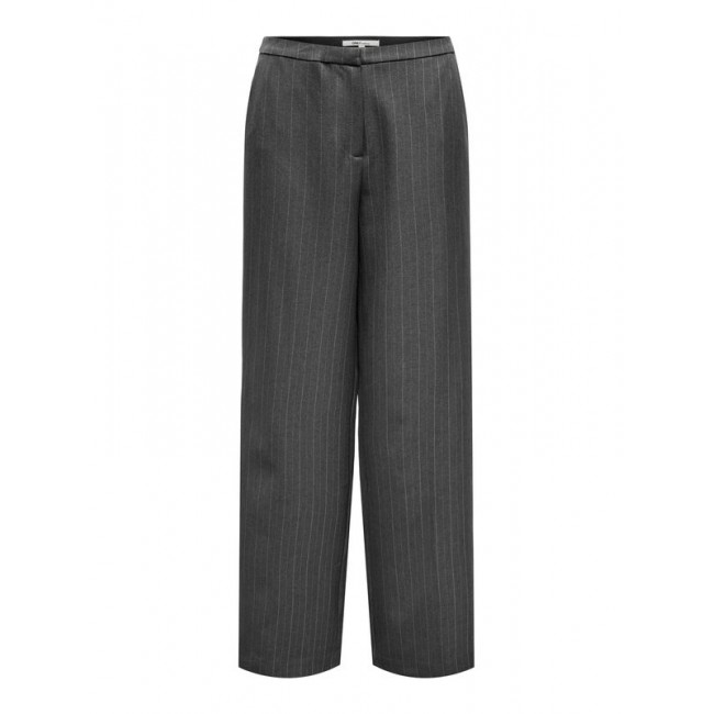Only ONLAGGIE LIFE MW PINSTRIPE WIDE PANT TLR 15353556 4810758 dark grey melangewhite pinst