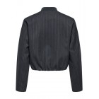 Only ONLAGGIE LIFE L/S PINSTRIPE BOMBER TLR 15353558 4810766 dark grey melange white pinst