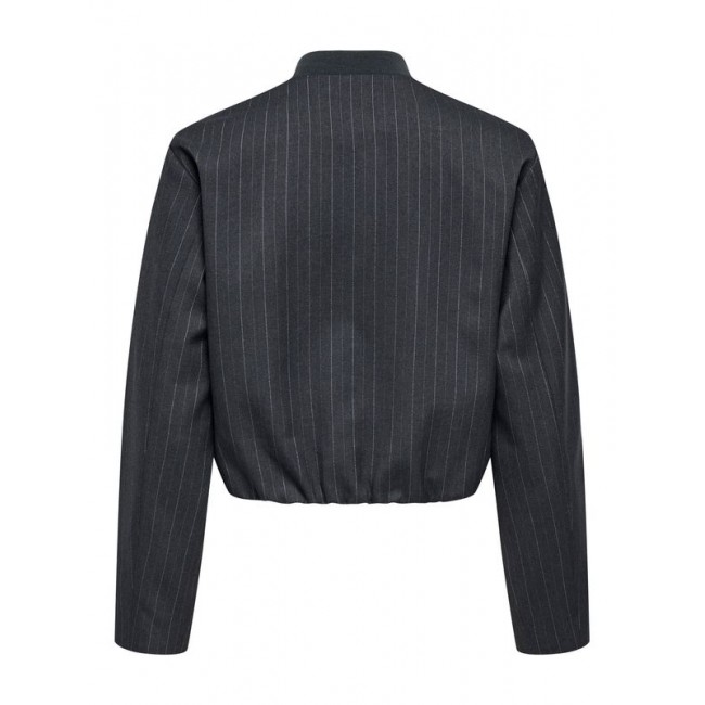Only ONLAGGIE LIFE L/S PINSTRIPE BOMBER TLR 15353558 4810766 dark grey melange white pinst