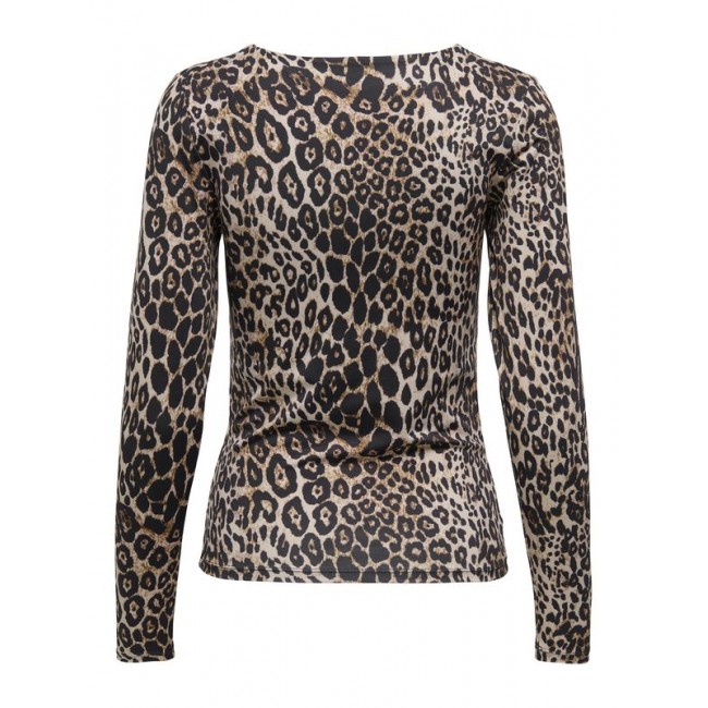 Only ONLLONE AOP L/S TWO WAY TOP JRS 15354789 4822265 cloud dancer leo aop