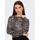 Only ONLLONE AOP L/S TWO WAY TOP JRS 15354789 4822265 cloud dancer leo aop
