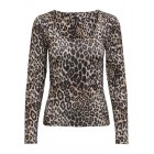 Only ONLLONE AOP L/S TWO WAY TOP JRS 15354789 4822265 cloud dancer leo aop