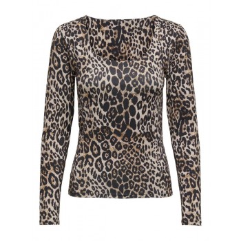 Only ONLLONE AOP L/S TWO WAY TOP JRS 15354789 4822265 cloud dancer leo aop