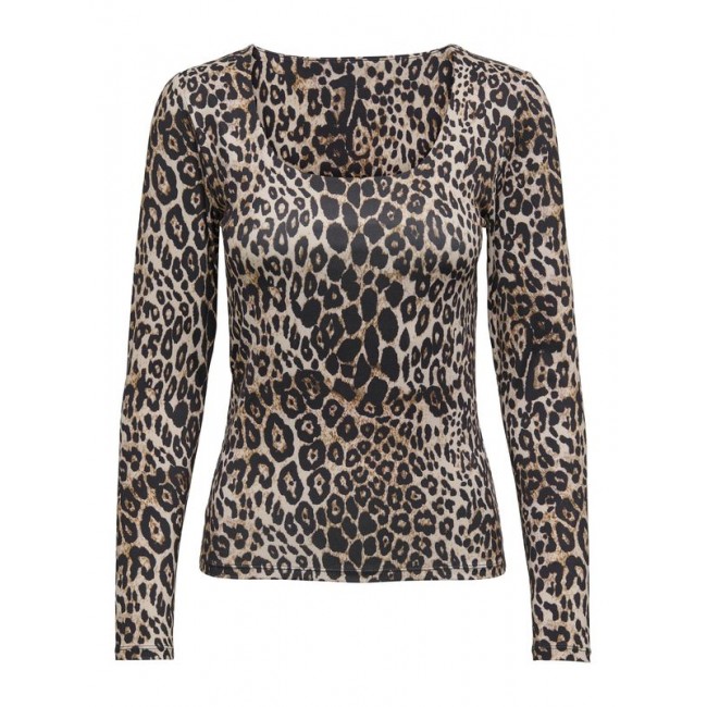 Only ONLLONE AOP L/S TWO WAY TOP JRS 15354789 4822265 cloud dancer leo aop